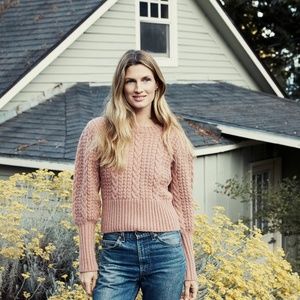 DOEN Mulberry Sweater Chunky Rose Pink Maple XS